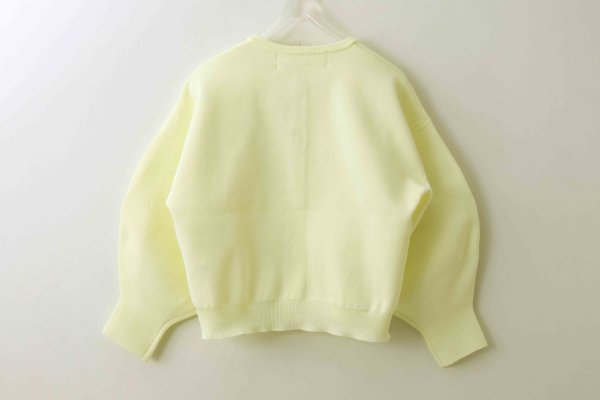 画像2: 別注!! AMOSSAミラノリブ BIGパフスリーブカーディガン (LYW:23) (2)