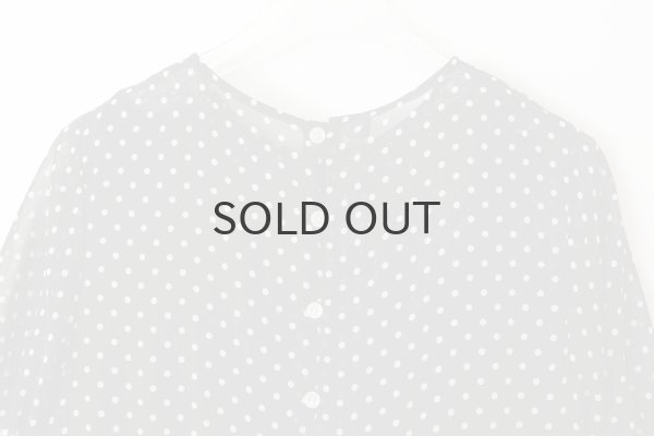 画像11: ドット刺繍 ワンピース (BK) (11)