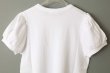 画像5: 連シルフライス パフスリーブTシャツ (WH) (5)
