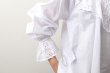 画像16: 別注!! スタンドカラーレースブラウス (WH) (16)