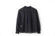 画像2: SALE15％OFF‼︎ シアードットプリント ボウタイブラウス (BK) (2)