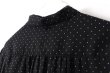 画像10: SALE15％OFF‼︎ シアードットプリント ボウタイブラウス (BK) (10)