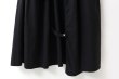 画像7: リネン / コットン ナチュラルトリプルワッシャー apron ワンピース (BK) (7)