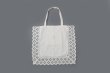 画像1: コットンリネンキャンバス フラワーカットワーク トートBAG (1)