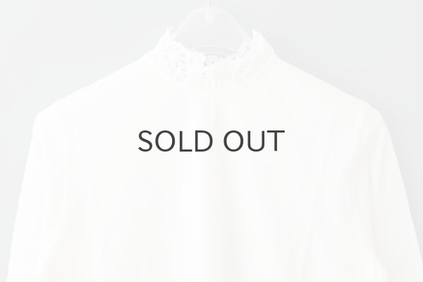 画像4: 30/-天竺 コットンレースインナー (WH) (4)