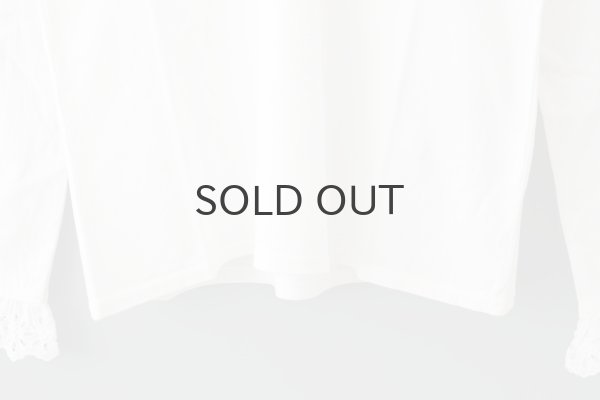 画像7: 30/-天竺 コットンレースインナー (WH) (7)