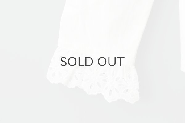 画像6: 30/-天竺 コットンレースインナー (WH) (6)