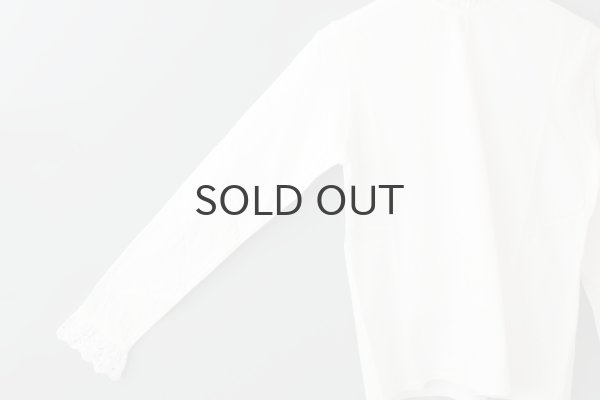 画像5: 30/-天竺 コットンレースインナー (WH) (5)