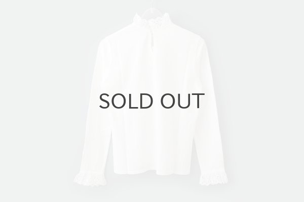 画像3: 30/-天竺 コットンレースインナー (WH) (3)