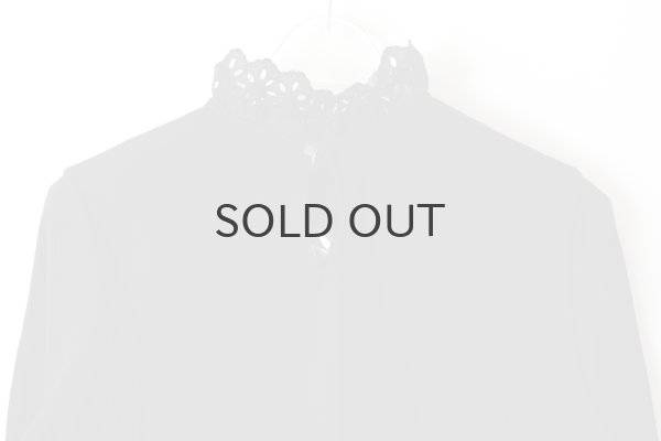 画像6: 30/-天竺 コットンレースインナー (BK) (6)