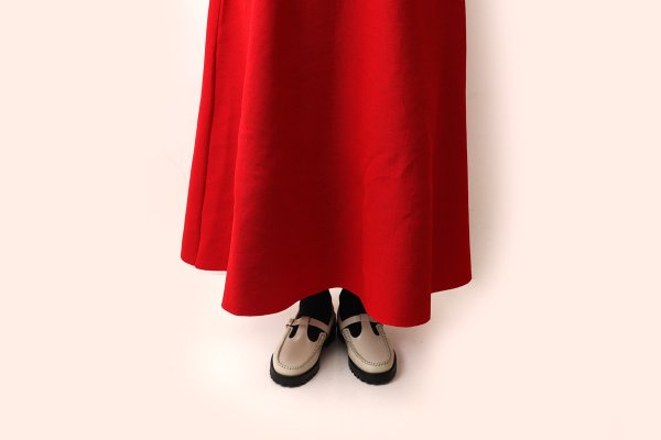 画像10: 別注!! AMOSSAミラノリブ フレアスカート (BK:20) (10)