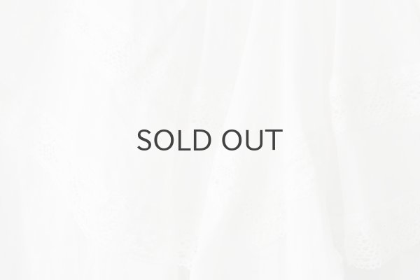 画像7: 80ボイルレース ケープカラーノースリーブブラウス (WH) (7)