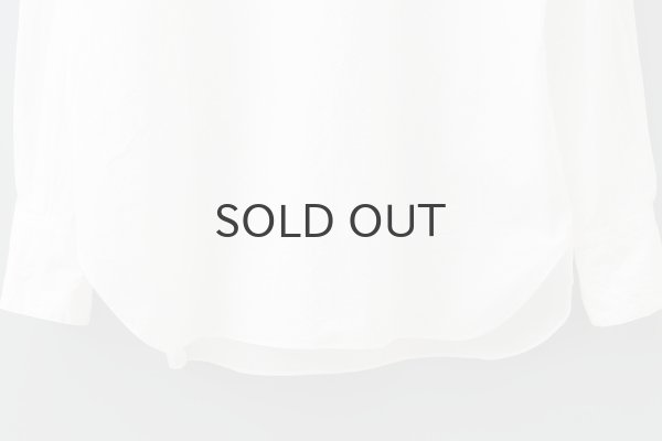 画像8: ワッシャータイプライター フリルカラーシャツ (WH) (8)