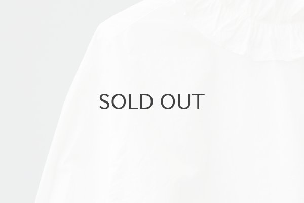 画像5: ワッシャータイプライター フリルカラーシャツ (WH) (5)