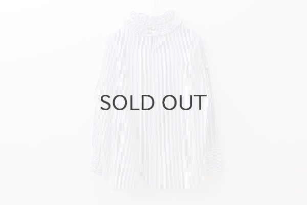 画像2: ワッシャータイプライター フリルカラーシャツ (ST) (2)