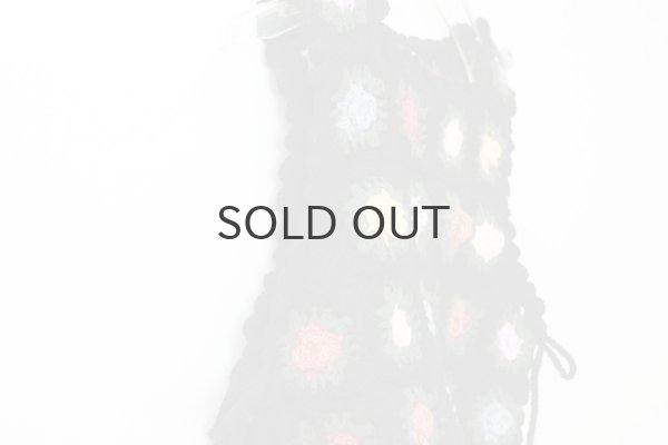 画像4: knit gardener vest (BK) (4)