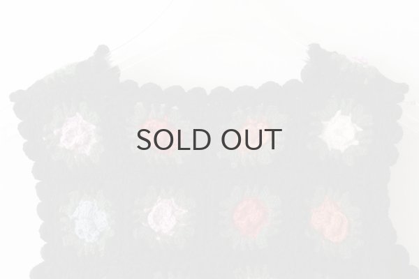 画像6: knit gardener vest (BK) (6)