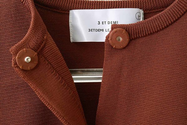 画像3: 別注!! AMOSSAミラノリブ BIGカーディガン (BR:04) (3)