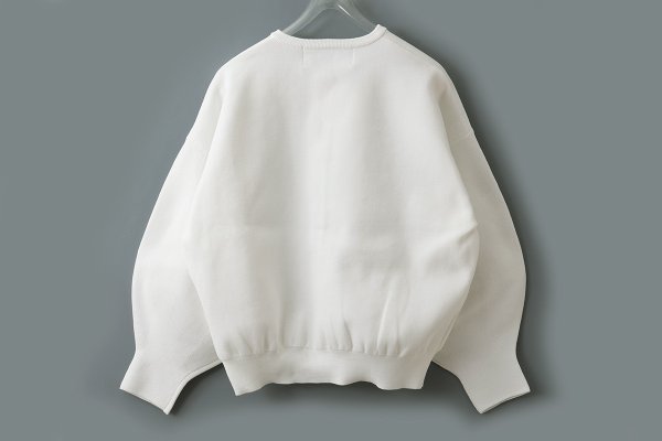 画像2: 別注!! AMOSSAミラノリブ BIGカーディガン (WH2:02) (2)