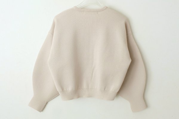 画像2: 別注!! AMOSSAミラノリブ BIGパフスリーブカーディガン (BG:03) (2)