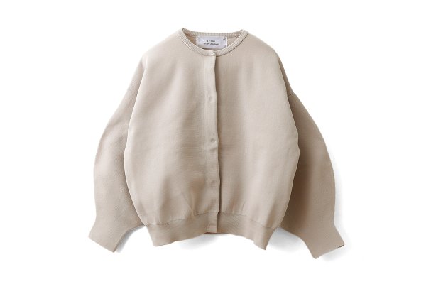 Dot and Stripes CHILD WOMAN AMOSSAミラノリブ BIGカーディガン