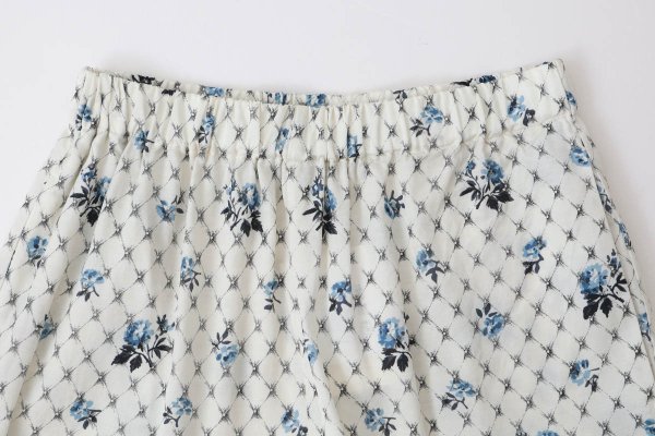 画像4: Grandma sofa frill pants (BL) (4)