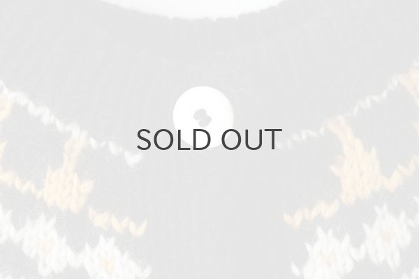 画像4: ネパールハンドニット 求心さくらんぼ刺繍カーディガン (BK) (4)