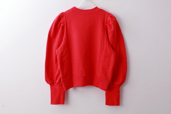 画像2: アメリカンドライ裏毛 ボリューム袖プルオーバー (RD) (2)