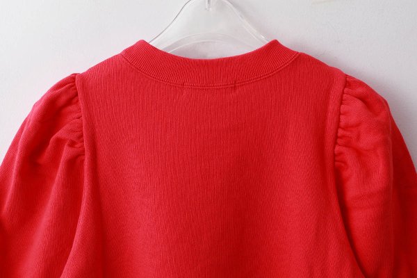 画像7: アメリカンドライ裏毛 ボリューム袖プルオーバー (RD) (7)