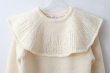 画像3: SALE!! 1/3Wool 透かし編みケープ襟プルオーバー (IV) (3)