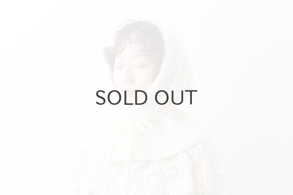 画像10: 1/3Wool 透かし編み フード (IV) (10)