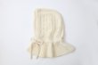 画像1: 1/3Wool 透かし編み フード (IV) (1)