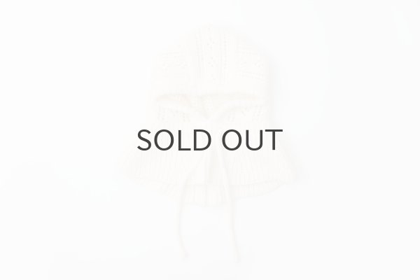 画像2: 1/3Wool 透かし編み フード (IV) (2)