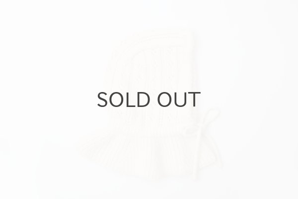 画像3: 1/3Wool 透かし編み フード (IV) (3)