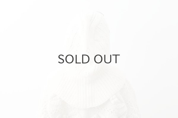 画像11: 1/3Wool 透かし編み フード (IV) (11)