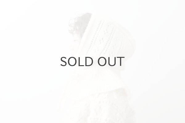 画像9: 1/3Wool 透かし編み フード (IV) (9)