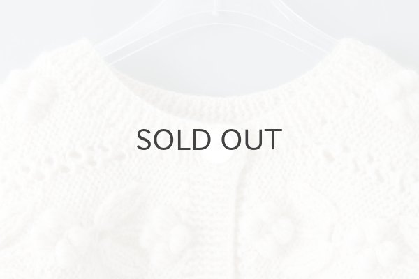 画像3: ネパールギルボックス もよう編みショートカーディガン (IV) (3)