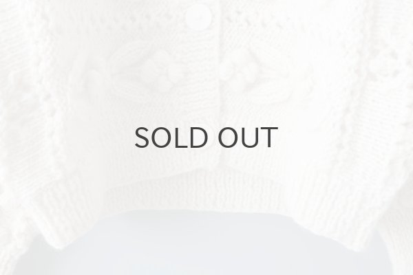 画像6: ネパールギルボックス もよう編みショートカーディガン (IV) (6)