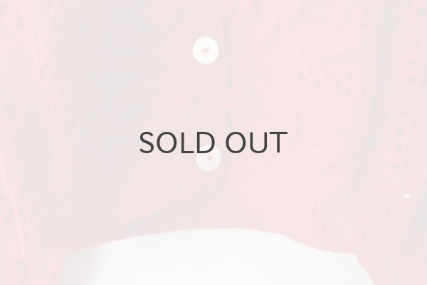 画像6: ネパールギルボックス もよう編みショートカーディガン (RD) (6)