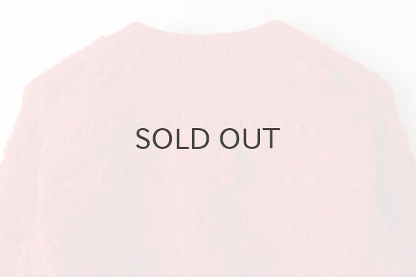 画像7: ネパールギルボックス もよう編みショートカーディガン (RD) (7)