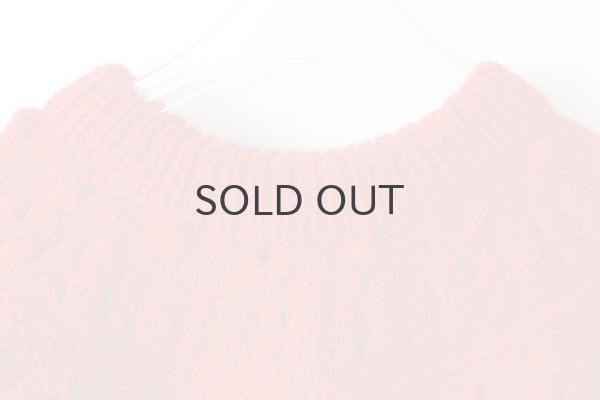 画像3: ネパールギルボックス 求心もよう編みプルオーバー (RD) (3)