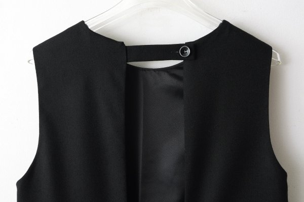 画像6:  2 / 60 サキソニー プリーツワンピース (BK) (6)