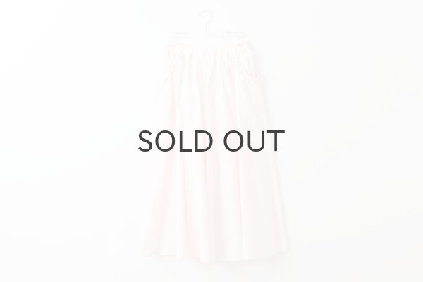 画像1: コットン / キュプラ 高密度ブロード puri puri ポケットスカート (PK) (1)