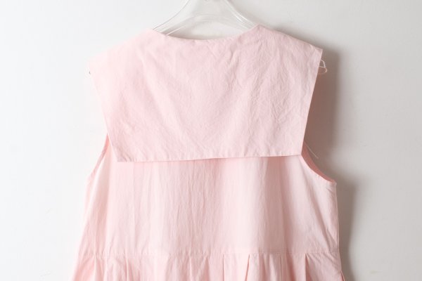 画像8: コットン / キュプラ 高密度ブロード セーラーワンピース (PK) (8)