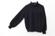 画像4: shop別注!! 32/2強撚綿フリル衿長袖プルオーバー (BK) (4)
