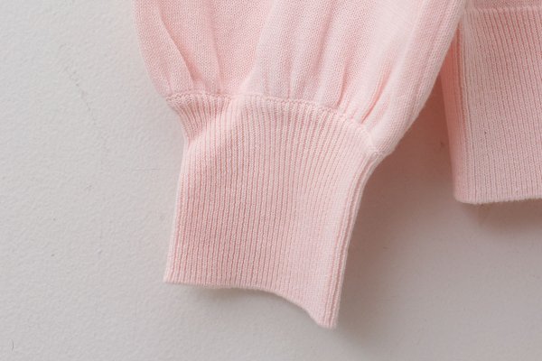 画像6: shop別注!! 32/2強撚綿フリル衿長袖プルオーバー (PK) (6)