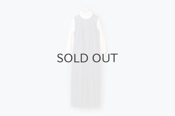 画像15: shop別注!! 32/2強撚綿フリル衿長袖プルオーバー (WH) (15)