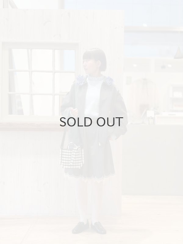 画像10: shop別注!! 32/2強撚綿フリル衿長袖プルオーバー (WH) (10)