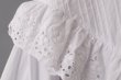 画像5: 別注!! スタンドカラーレースブラウス (WH) (5)