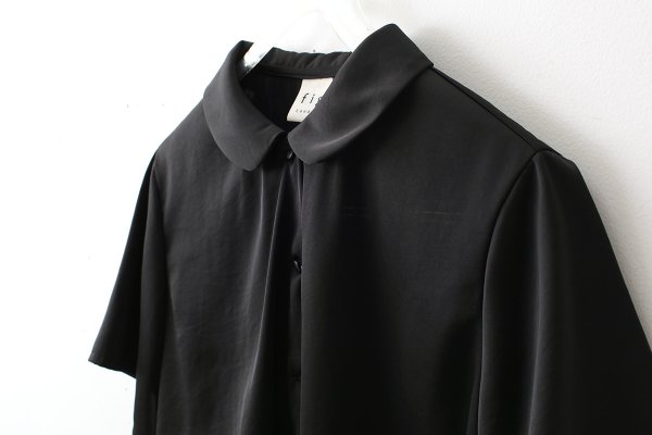 画像4: pure satin shirt (BK) (4)